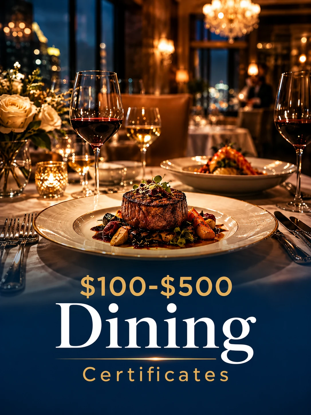$100 to $500 dining certificate incentive category