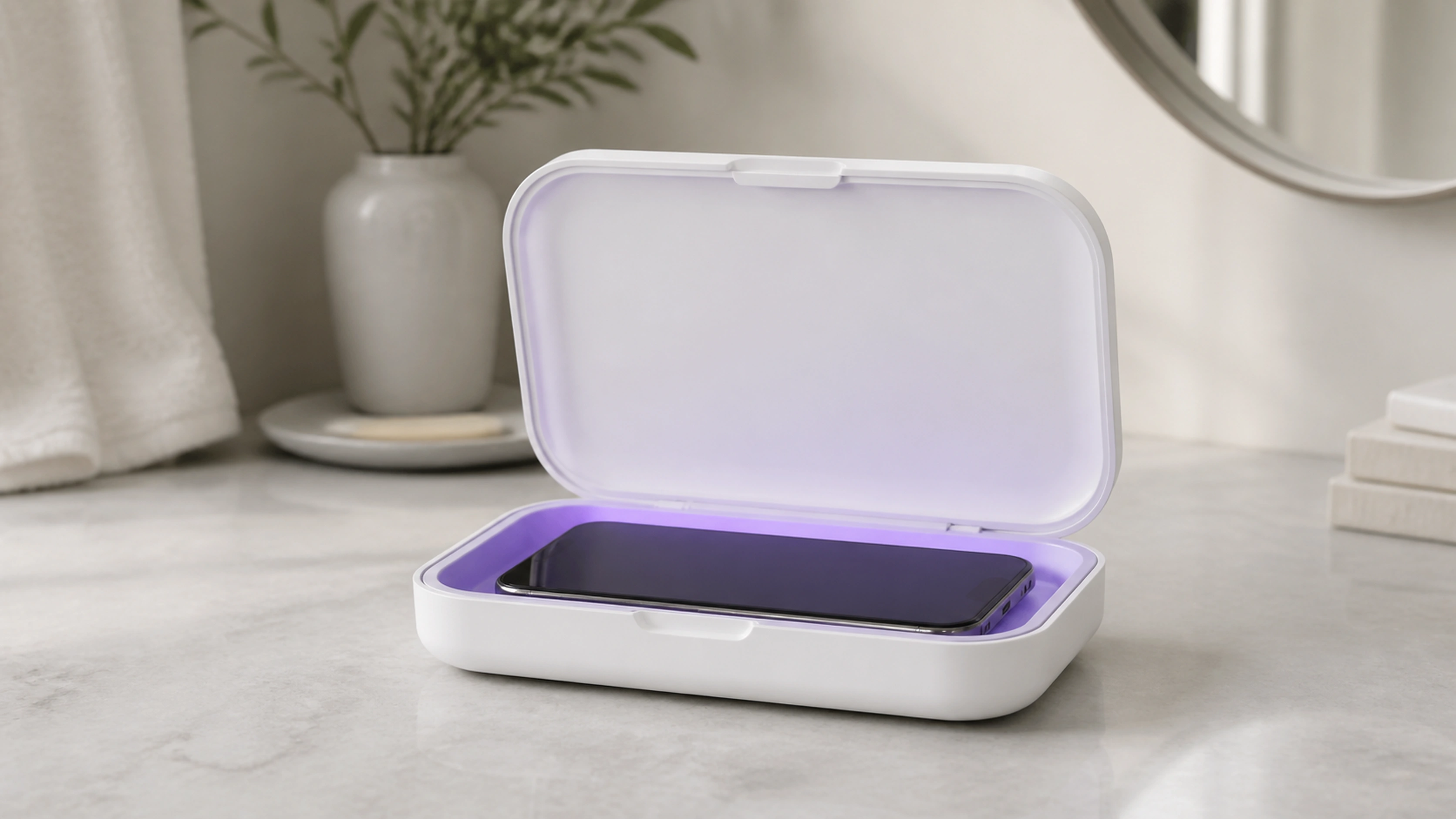 Smartphone UV sanitizer box