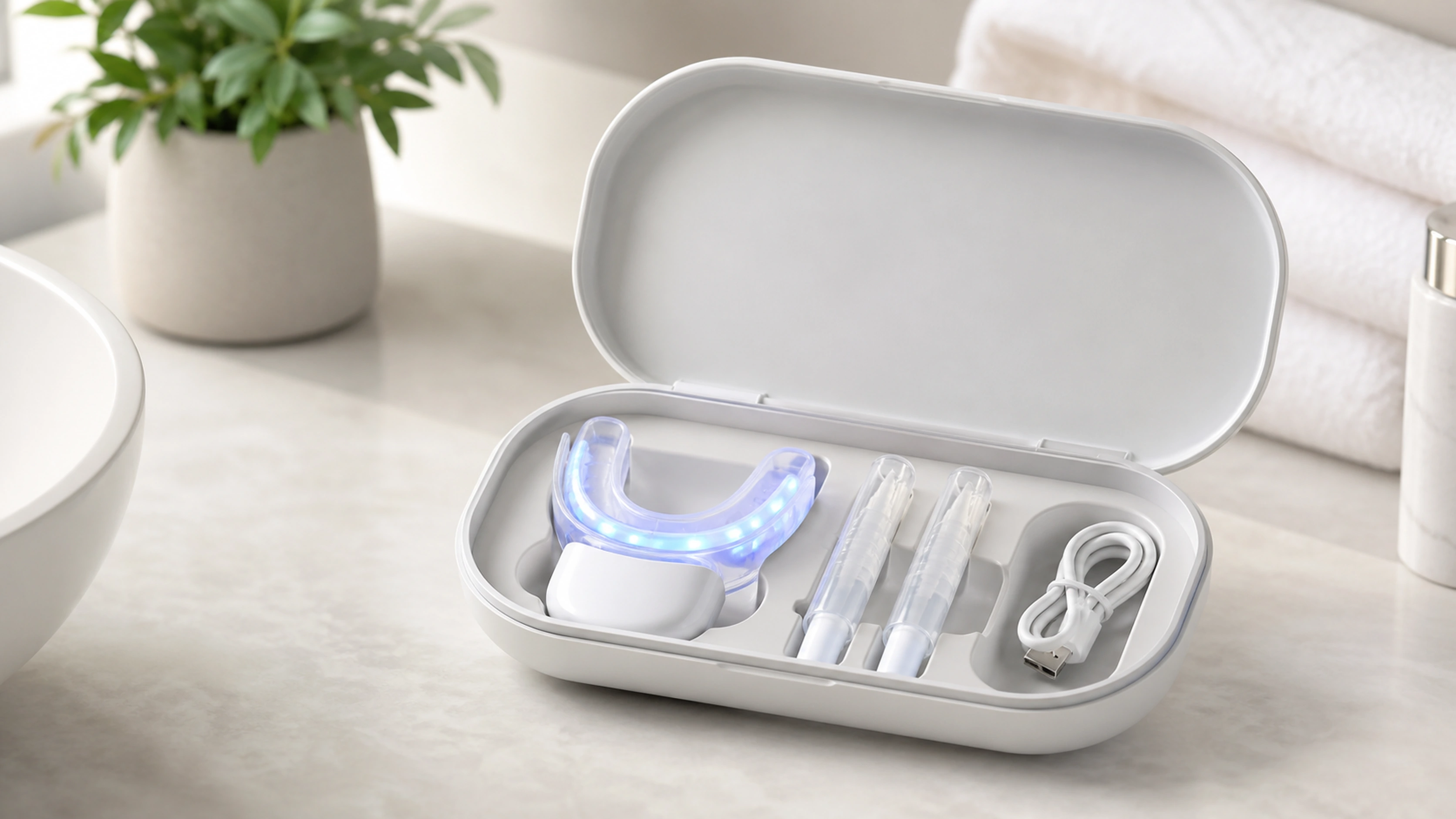 Smart teeth whitening system kit
