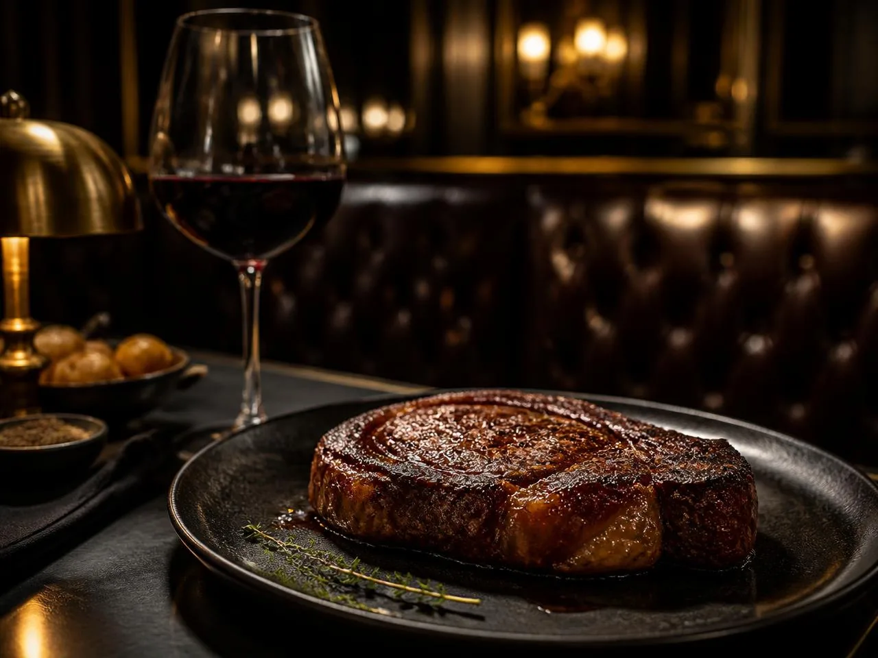 Premium steakhouse dining room