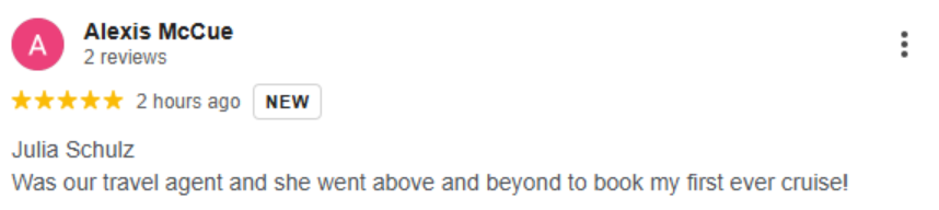 Original written review from Alexis McCue