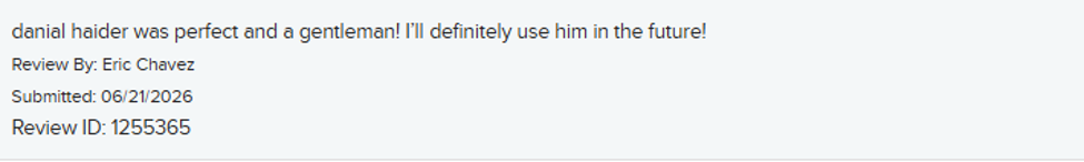 Original written review from Eric Chavez