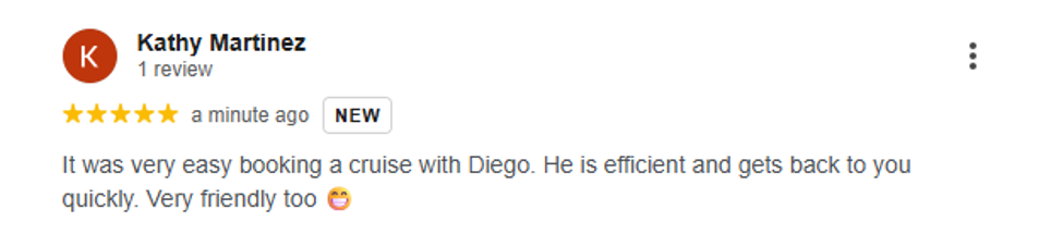 Original written review from Kathy Martinez