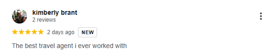 Original written review from Kimberly Brant
