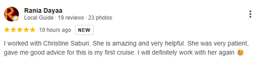 Original written review from Rania Dayaa