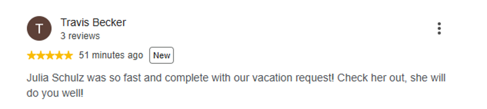 Original written review from Travis Becker