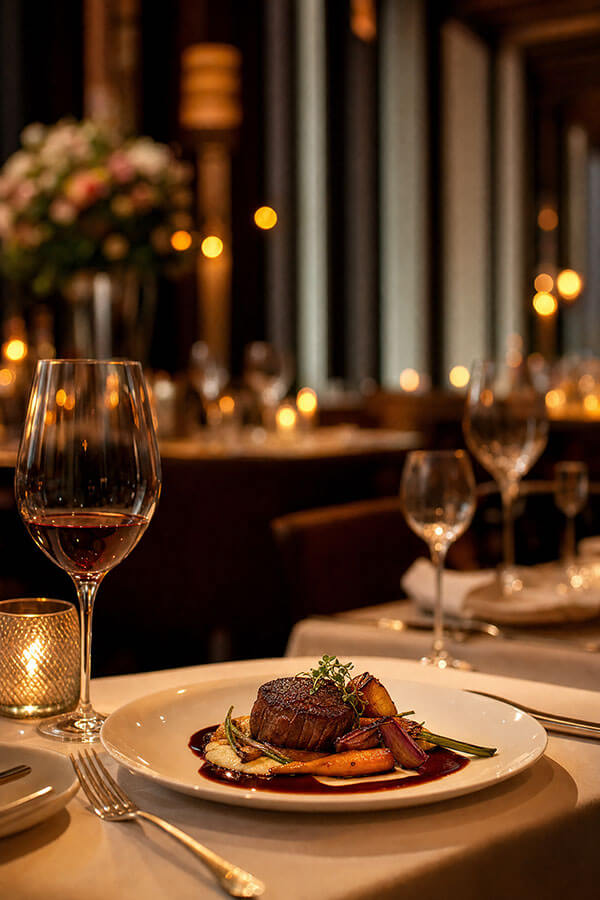 Fine dining restaurant — dining rewards